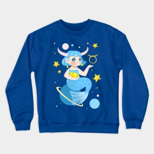 Taurus Mermaid Crewneck Sweatshirt